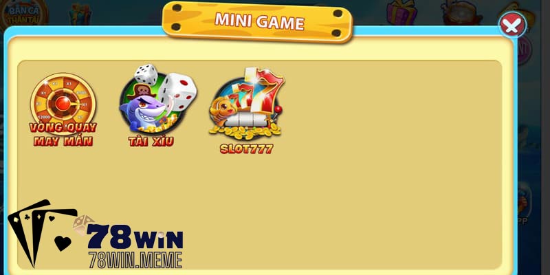 Nhà phát triển đã rất tinh tế khi tạo ra khu vực mini game với nhiều trò chơi